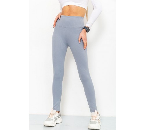 Лосини в рубчик, колір світло-сірий, 221R003