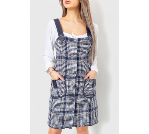 Сарафан жіночий, колір синьо-сірий, 230R107