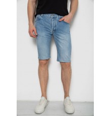 Шорты мужские джинсовые, цвет голубой, 238R2012