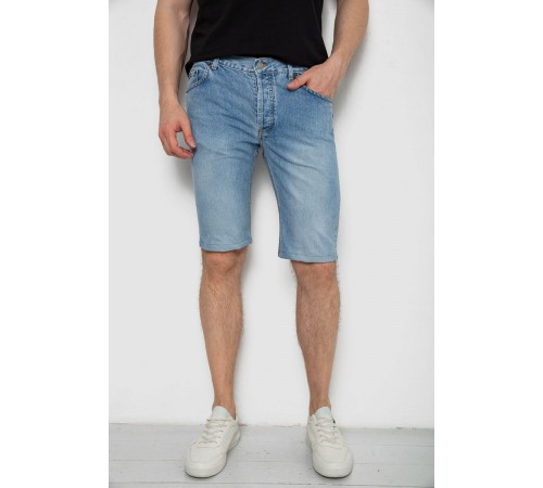 Шорты мужские джинсовые, цвет голубой, 238R2012