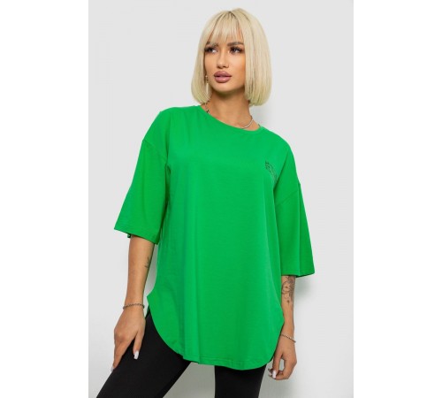 Футболка жіноча з принтом, колір зелений, 244R2017