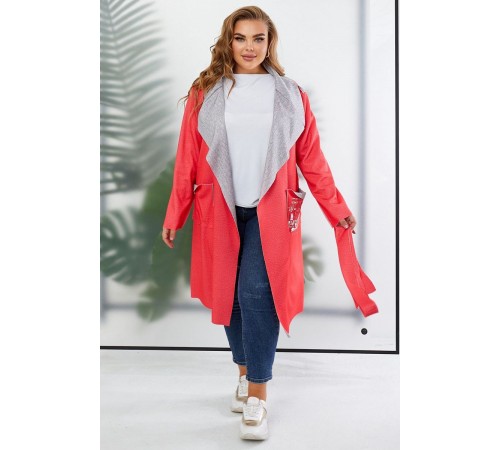 Кардиган жіночий, колір кораловий, 257R5012