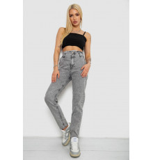 Джинсы женские Mom-fit, цвет серый, 244R1640S20