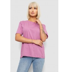 Футболка жіноча однотонна, колір пудровий, 129R8900-1