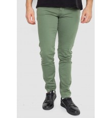 Джинсы мужские однотонные, цвет хаки, 247R6301