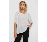 Блуза, колір молочний, 244RM205