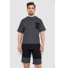 Костюм мужской повседневный, цвет серо-черный, 238R1533
