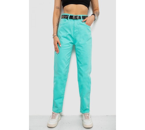 Джинси жіночі, колір м'ятний, 182R00282