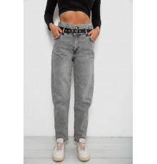 Джинсы женские Baggy Papei, цвет серый, 244R00158