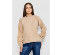Светр жіночий, колір світло-бежевий, 244R2026-8
