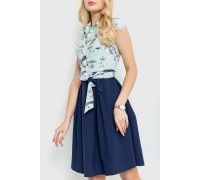 Сукня софт із квітковим принтом, колір синьо-м'ятний, 230R79-3