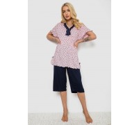 Пижама женская с принтом, цвет розовый, 243R6997