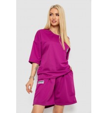 Костюм жіночий однотонний, колір фуксія, 238R116-1