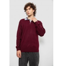 Свитер-обманка мужской, цвет бордовый, 161R924