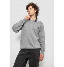 Свитер-обманка мужской, цвет серый, 161R924