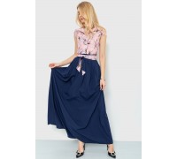 Платье с цветочным принтом, цвет сине-розовый, 230R79