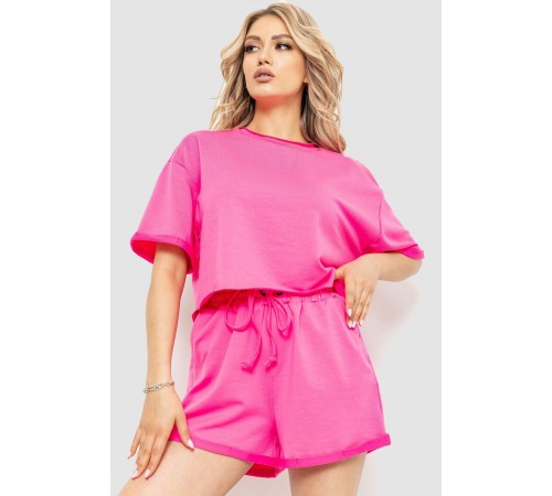 Костюм жіночий повсякденний, колір рожевий, 102R327