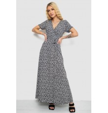 Сарафан на запах софт, колір чорно-білий, 241R184