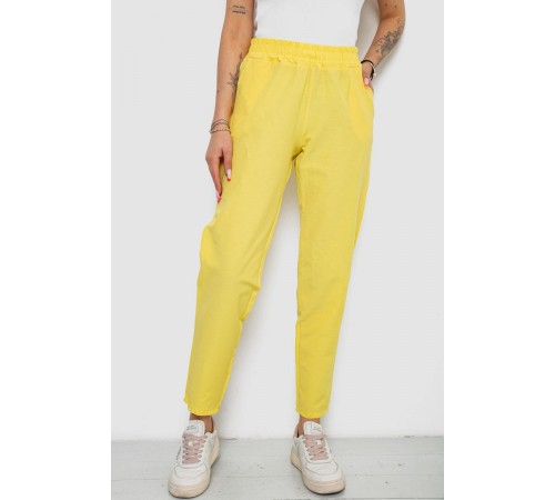Штани  жіночі, колір жовтий, 238R316