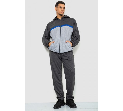 Спорт костюм мужской, цвет темно-серый, 244R9133