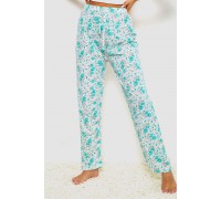 Штаны женские домашние, цвет молочно-бирюзовый, 238R57854