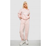 Спортивний костюм жіночий з принтом, колір пудровий, 244R1059AG