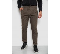 Брюки мужские классические однотонные, цвет хаки, 157RU02-014