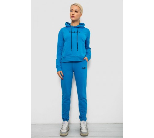 Спортивний костюм жіночий двонитка, колір джинс, 214R1419-006