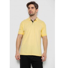 Поло мужское однотонное, цвет желтый, 244R2123