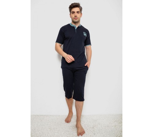 Пижама мужская с принтом, цвет синий, 243R2005