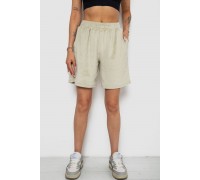 Шорти жіночі велюрові, колір оливковий, 238R106