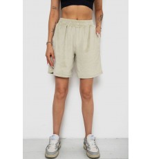 Шорти жіночі велюрові, колір оливковий, 238R106