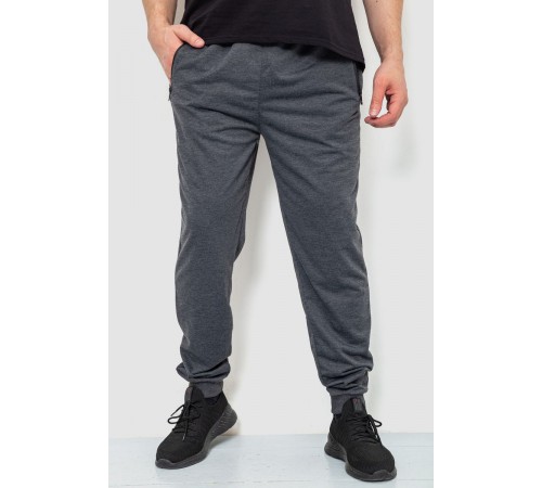 Спортивні штани чоловічі, колір темно-сірий, 244R4779