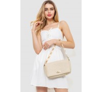 Сарафан-комбінезон однотонний, колір молочний, 129R1047-1