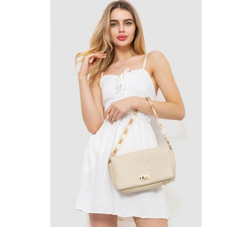 Сарафан-комбінезон однотонний, колір молочний, 129R1047-1