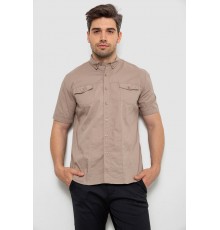 Сорочка чоловіча однотонна, колір мокко, 214R6917-2