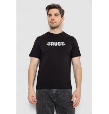 Футболка мужская с принтом, цвет черный, 241R1902