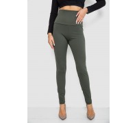 Лосины в рубчик, цвет хаки, 205R606-1