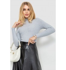 Гольф жіночий однотонний, колір світло-сірий, 204R040