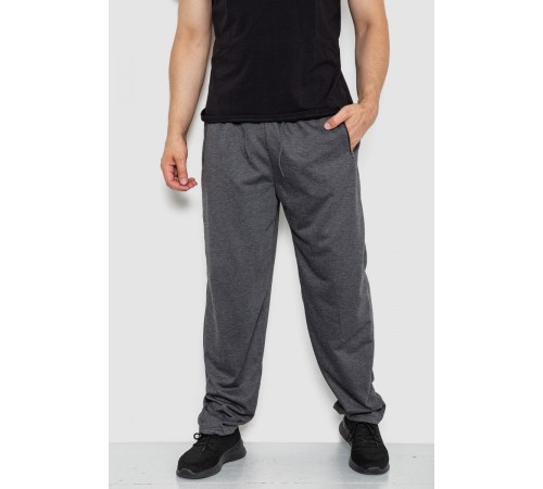 Спорт штани чоловічі, колір темно-сірий, 244R41250