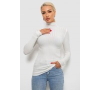 Гольф жіночий однотонний, колір білий, 204R040