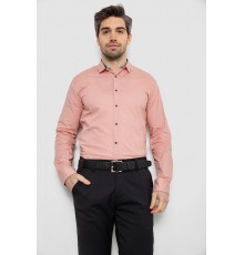 Рубашка мужская однотонная, цвет пудровый, 186R2066