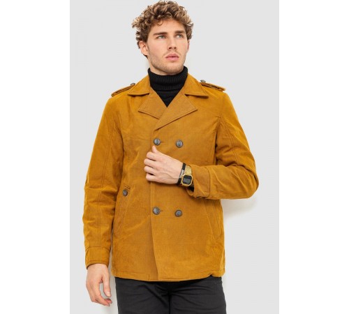 Пиджак мужской однотонный, цвет горчичный, 182R15172