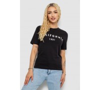 Футболка жіноча з принтом 241R130, колір чорний, 241R131