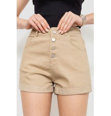 Шорти жіночі стрейчові, колір бежевий, 214R655