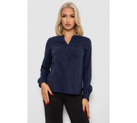 Блуза однотонная, цвет синий, 230R96-10