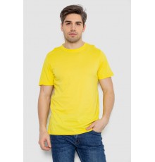 Футболка мужская базовая бельевая, цвет желтый, 244R121