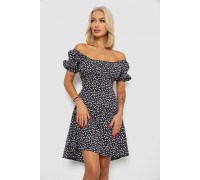 Сукня софт з принтом 230R01005, колір чорний, 230R0105