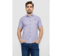 Рубашка мужская с коротким  рукавом, цвет сиреневый, 214R6917-15