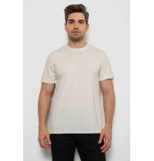 Футболка мужская однотонная, цвет кремовый, 238R155